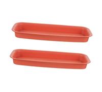 ibasenice 2 Pièces Soucoupe Rectangulaire pour Plantes Plateau Récupérateur Eau Plastique Durable sous Pot Étanche pour Pots de Fleurs Intérieur et Extérieur Support Fuite pour Jardinières
