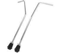 ibasenice 2 Pièces Support de Tom Tambour en Métal Argenté, Support pour Tom, Accessoire de Batterie, Stabilité et Sécurité, pour Drum Set, Partie D'instrument de Percussion