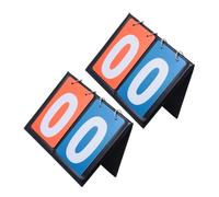 ibasenice 2 pièces Tableau de Score Portable pour Basketball Tennis et Volleyball Affichage avec Mécanisme de Flip Durable pour Activités Salle et Extérieur