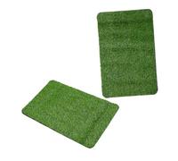 ibasenice 2 Pièces Tapis Gazon Artificiel pour Chiens Lot de Tapis de Propreté Extérieurs et Intérieurs Synthétique Durable et Facile à Nettoyer