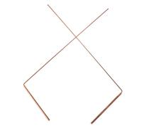 ibasenice 2 Pièces Tiges de Radiesthésie Portables Laiton Baguettes Détectrices de Sources et Durable Outils Pratiques pour Exploration Souterraine Lot