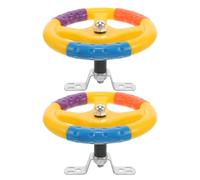 ibasenice 2 Pièces Volant en Plastique Balançoire Volant Aire De Jeux Pirates Roue Accessoires pour Enfants Jardin Extérieur Maison D'arrière-Cour