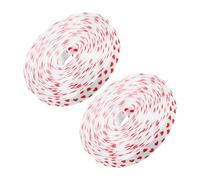 ibasenice 2 Rouleaux de Ruban Rouge Saint-valentin en Polyester, Ruban Polyvalent pour Décoration de Bouquets et Créations DIY Romantiques