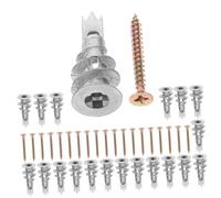 ibasenice 20 Ensembles Chevilles à Vis Autoperceuses pour Plaques de Plâtre Fixation Rapide sans Perçage Ancrage Mural Creux Spiralé pour Décorations Murales et Accessoires