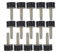 ibasenice 20 Paires Embouts de Rechange pour Talons Hauts, Noirs U 9x9 MM | Pvc, Anti-dérapant et Silencieux, Remplacement, pour Bibliothèques et Autres Lieux Calmes