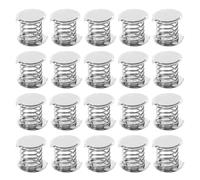 ibasenice 20 pièces Base à Ressort Métal Adhésive pour Poupées Bobblehead Socle DIY Compact pour Jouets à Effet Oscillant Accessoires Bricolage pour Tableau de Bord Voiture