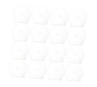 ibasenice 20 Pièces Boîtier de Rangement CD DVD Plastique Transparent Étui de Protection de Coquille pour Disques Ronds pour Organisation