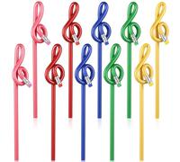 ibasenice 20 Pièces Crayons à Écrire Créatifs en Plastique Forme Notes Musicales pour École, Écriture Fluide et Usage Solide, pour Présents D'anniversaire Garçon et Filles