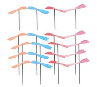 ibasenice 20 Pièces Dragonfly Hand Helicopter Toy Simple DIY Outdoor Flying Toys for Promote Creativity Physical Activity and Parent-Child Bonding