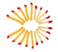 ibasenice 20 Pièces Fake French Fries Realistic Food Toys Decorative Props for Restaurant Display Play Simulation Fast Food Model