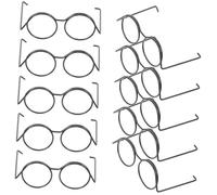 ibasenice 20 Pièces Mini Lunettes De Poupée Métalliques Accessoires pour Bricolage Et Décorations De Maison Miniatures Taille Compacte 1.38X0.94X0.51 Pouces