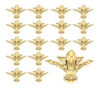 ibasenice 20 Pièces Pieds Anciens Or en Alliage de Zinc, pour Boîte en Bois | Texture Fine, Installation Simple Vis, Protection des Coins, Style Rétro Délicat pour Coffret
