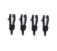 ibasenice 20 pièces Pince de Tente Plastique Noir avec Clips à Fixation pour Auvent Accessoires de Camping pour Tension Optimale Plein Air