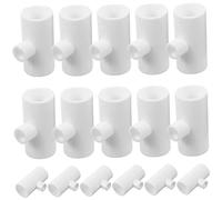 ibasenice 20 pièces Raccords pour Abreuvoir Poulet Connecteurs Plastiques Durables pour Distributeur Poule Automatique Installation Facile sans Perçage Compatibles Tétines et Abreuvoirs