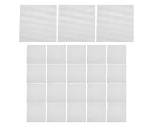 ibasenice 200 lingettes en polyester non pelucheuses pour salles blanches, 15 x 15 cm, lingettes anti-poussière en tissu pour l'électronique, la pharmacie, l'imprimerie, les