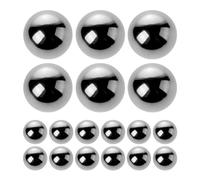 ibasenice 20pcs Boules de Peinture en Acier Argenté pour Mélanger Pigments et Huiles, Agitateur pour Bricolage et Peinture de Précision