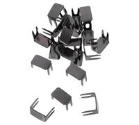 ibasenice 20pcs Butée Métallique de Fermeture Éclair en Cuivre Noir pour Manteaux et Paquet, Résistance la Rouille, Réparation Simple Fermetures