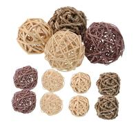 ibasenice 20pièces Boule Rotin pour Lapins Jouets à Mâcher Faits Main pour Petits Animaux Stimule Instincts Naturels Réduit Ennui Divertissement