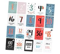 ibasenice 20pièces Cartes Mensuelles De Croissance pour Cartes Photo Commémoratives Accessoires De Photographie pour Souvenirs Première Année