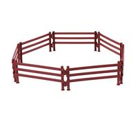 ibasenice 20pièces Clôture Jouet pour Garçon Fille Garde-Corps De Ferme Accessoires pour Modèle De Ferme Jouet à Monter -même avec Base pour Relier Entre Eux