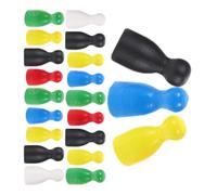 ibasenice 24 pièces Figurines de Jeu Bois Compactes et Légères Accessoires pour Jeux Échecs et Société Pièces de Remplacement pour Plateau de Jeu Adaptées Aux Déplacements et Activités