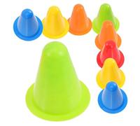 ibasenice 25 Pièces Cônes Sportifs Plastique pour Entraînement Petits Cônes De Football pour Délimiter Parcours Exercices De Coordination Légers Et Portables