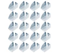 ibasenice 25 supports d'étagère métalliques pour classeur | Support d'étagère Pilastre, construction robuste, simplifie le réglage de la hauteur des étagères, pour placards et