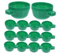 ibasenice 25pièces Gamelle pour Oiseaux et Mangeoire Intérieur Accessoires pour Cage à Oiseaux et Perruches Bols pour Nourriture et Eau Facile à Installer et Suspendre