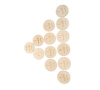 ibasenice 26 Pièces Photographier Les Copeaux De Bois Faire-part De Bébé Cartes D'étape Du Nouveau-né Cartes D'étape De Bébé De Bain En Bois Nouveau Née Prendre Un Bain Disque