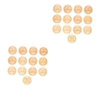 ibasenice 26pièces Cartes De Croissance Pour Bébés Disques Commémoratifs Bois Motif Épi De Blé Mises Scène Mensuelles Souvenirs Photographiques De Année