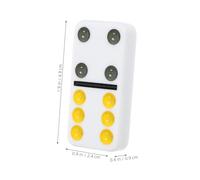 ibasenice 28 pièces Jeu de Dominos Colorés Familial et Léger pour Intérieur et Extérieur Tuiles de Jeu Amusantes pour Adultes