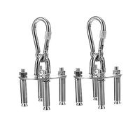 ibasenice 2ensembles Crochet Hamac Suspendu Lot de Support pour Chaise Balançoire Plafond Aérien Fixation Acier Inoxydable
