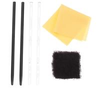 ibasenice 2ensembles Kit Expérimental Physique Électrification par Frottement avec Bâtons Verre Et Caoutchouc Soie Et Fourrure Complet pour Cours De Physique Et Projets Scientifiques