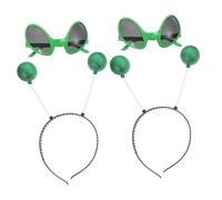 ibasenice 2ensembles Lunettes et Serre-tête pour Accessoires de Déguisement et Décoration de Costume Look Festif Amusant Couleur Aléatoire