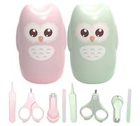 ibasenice 2ensembles Set De Coupe- Garçon Fille Avec Écureuil De Rangement Mignon Kit De Manucure Pour Garçon Fille Ciseaux à Sécurisés Nés Et Tout-petits Pratique Et Confortable à