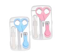 ibasenice 2ensembles Set De Manucure Pour Garçon Fille Kit De Soins Des Pour Garçon Fille Avec Ciseaux à Et Pince à Épiler Pour Tranquillité Esprit Des Parents