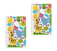 ibasenice 2feuilles Autocollants Muraux Règle De Mesure Décorative Pour Chambre Autocollants Amovibles Décoration Éducative