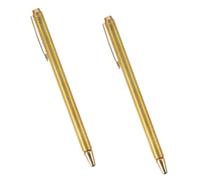 ibasenice 2pcs Baguettes de Sourcier Portables en Cuivre, Tiges Rétractables pour Localisation D'objets Perdus, Design de Stylo, pour Recherche Terrain
