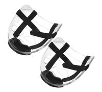 ibasenice 2pcs Masque de Combat de Taekwondo Protection Faciale pour Boxe Casque Multifonction en Plastique Trempé Grand Angle de Vision des Risques de Blessure pour Athlètes