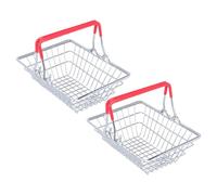 ibasenice 2pcs Mini Paniers à Frites en Acier Inoxydable Design en Maille, Panier à Collations Pratique pour Restaurant et Maison, Compatible Lave-vaisselle