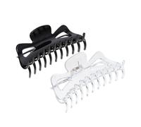 ibasenice 2pcs Pince à Cheveux en Acrylique Design à Dents, Grosse Taille pour Maintenir les Cheveux, pour Maquillage et Coiffure Élégante des Femmes