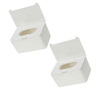 ibasenice 2pièces Boîte de Rangement pour Lingettes Réutilisables Distributeur Rechargeable Boîte de Lingettes Portable pour Salle de Bain