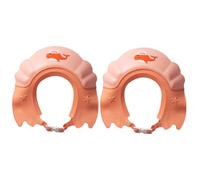 ibasenice 2pièces Bonnet De Shampooing Réglable Pour Garçon Fille Chapeau De Bain Étanche Matériau Oreilles Design Amusant Pour Garçons Et Filles Pour Bain