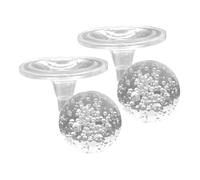 ibasenice 2pièces Boule Cascade Intérieur avec Support Boule Verre pour Fontaine De Fontaine Décorative Sphère De Verre avec Base