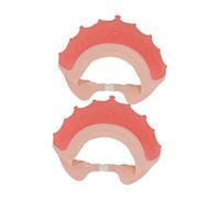 ibasenice 2pièces Chapeaux De Shampooing Pour Garçon Fille Silicone Étanche Casquettes De Bain Protectrices Pour Yeux Oreilles Accessoires De Douche Pour Garçon Fille
