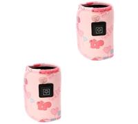 ibasenice 2pièces Chauffe-biberon Usb Portable Pour Nourrissons Isolant Pratique Écureuil Pour Chauffage De Lait Lors De Déplacements