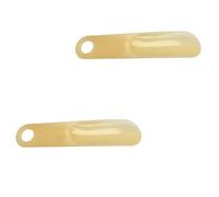 ibasenice 2pièces Chausse-pied Plastique Ergonomique avec Trou Suspendu Outil Portable pour Enfiler et Retirer Chaussures sans Plier Demi-transparent