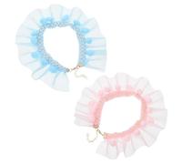 ibasenice 2pièces Collier Décoratif pour Chaton Résistant à Usure Réglable Joli Accessoire pour Chiot Et Chat Extérieur Lot