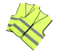 ibasenice 2Pièces Gilet de Chantier Réfléchissant Vêtements de Respirants pour Activités de Plein Air Travaux de Construction avec Poches Ajustement
