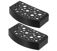 ibasenice 2pièces Grotte Angle pour Aquarium Cachette pour Poissons Tunnel Aquarium Abri pour Crevettes Lieu de Repos pour Accessoires Noirs